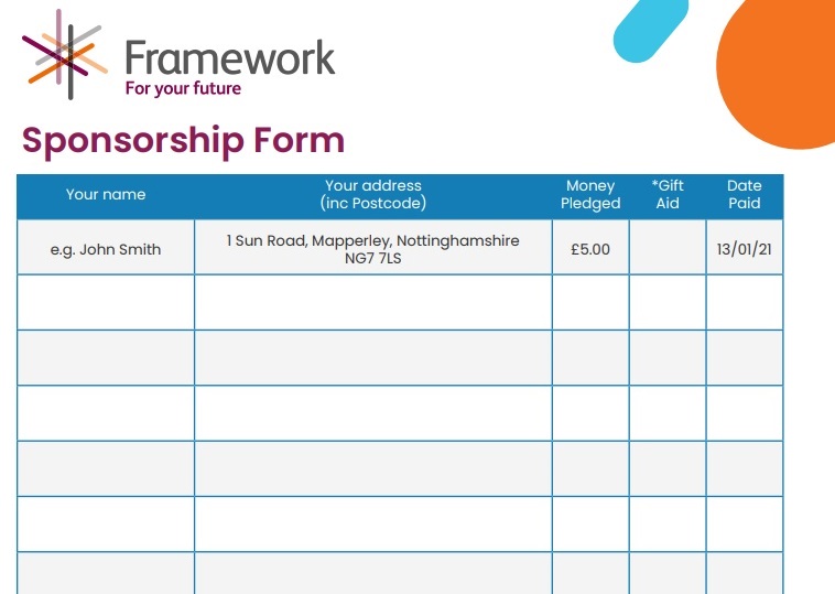 Sponsorship form